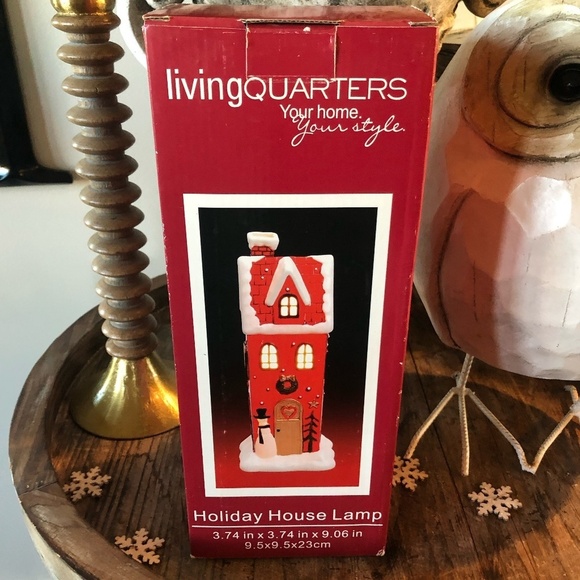 VINTAGE  LIVING QUARTERS YOUR HOME YOUR STYLE HOLIDAY HOUSE LAMP NWT - Picture 1 of 9
